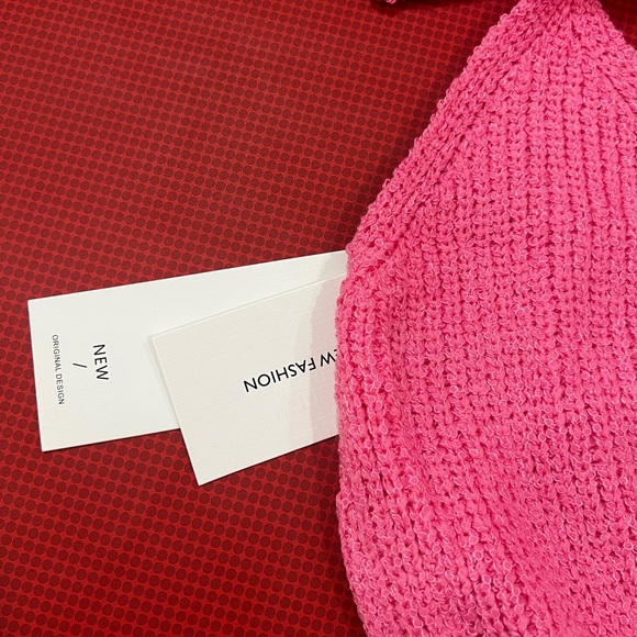 Knit Back-Out Tie neck Top New Fashion Small - Picture 4 of 8